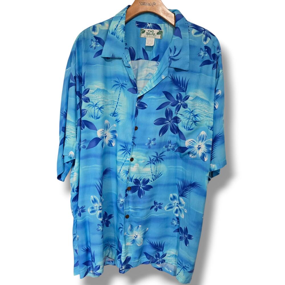 Vintage Two Palms Made in Hawaii Floral Rayon Aloha Shirt – 2XL
- Picture 2 of 7